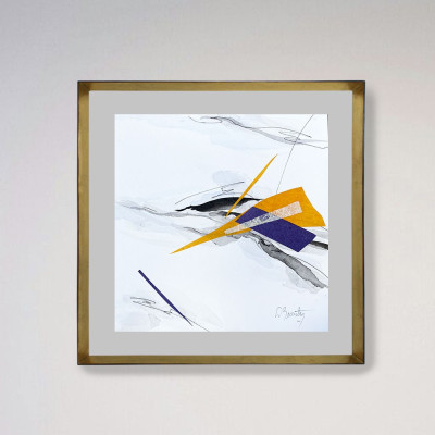 Piel de mandarina X | Pintura abstracta de Lidia Buente | Arte Madrid