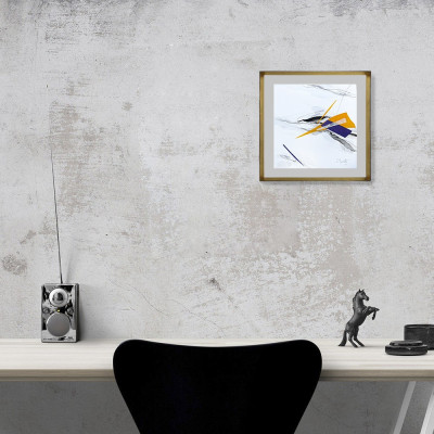 Piel de mandarina X | Pintura abstracta de Lidia Buente | Arte Madrid