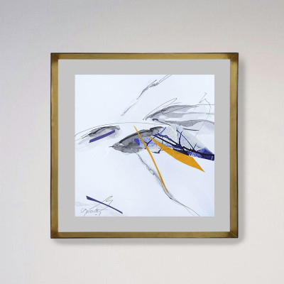 Piel de Mandarina VIII | Pintura abstracta de Lidia Buente | Arte Madrid