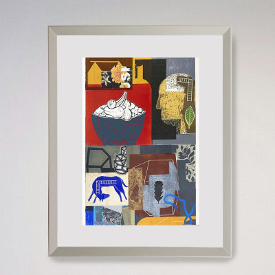 Las palabras y las cosas | Xilografía de Iván Araujo | Galería de arte