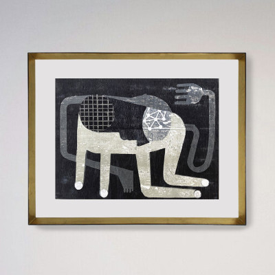 Centinelas del tiempo I | Iván Araujo | Xilogafía figurativa