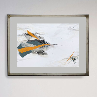 Piel de mandarina IV | Pintura abstracta de Lidia Buente