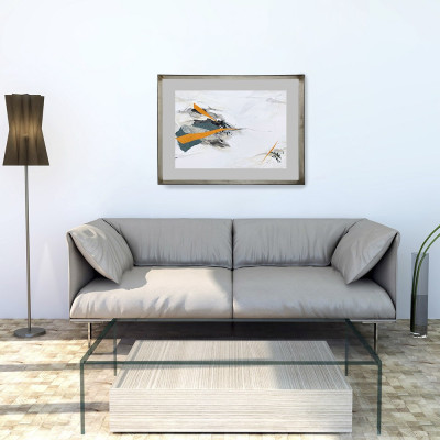 Piel de mandarina IV | Pintura abstracta de Lidia Buente