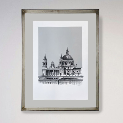 Catedral de la Almudea en Madrid | Pintura de Iñaki Pardos | Arte
