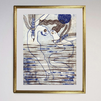 Sal y sol y Océano| Grabado de Marina Anaya | Galería de arte