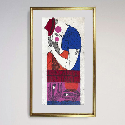 Vejer | Grabado de Marina Anaya | Galería de arte y tienda de enmarcar