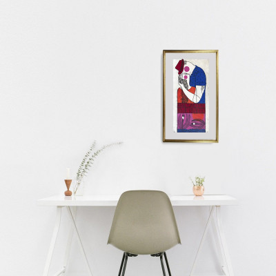 Vejer | Grabado de Marina Anaya | Galería de arte y tienda de enmarcar