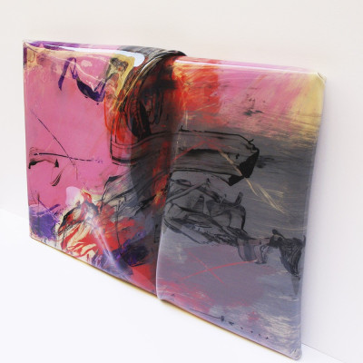 Pliegues III | Pintura abstrata de Juan Manuel Mendiguchía | Arte