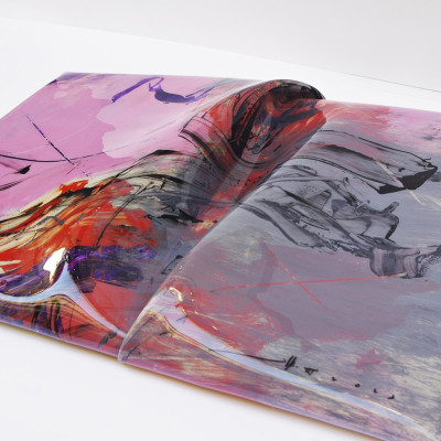Pliegues III | Pintura abstrata de Juan Manuel Mendiguchía | Arte