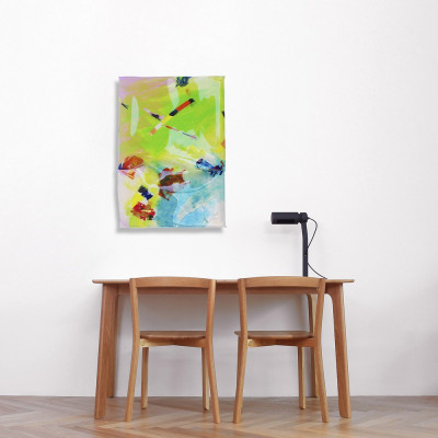 Pliegues IV | Pintura brillante de Juan Manuel Mendiguchía | Arte