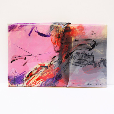 Pliegues III | Pintura abstrata de Juan Manuel Mendiguchía | Arte