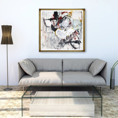 Mujer joven con espejo I | Pintura de Celia Muñoz | Arte Madrid