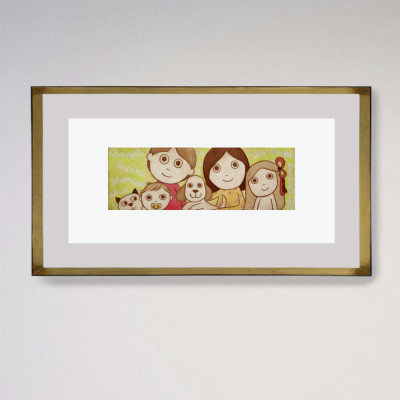 Retrato de familia | Isabel Salvador | Grabado |  A Cuadros