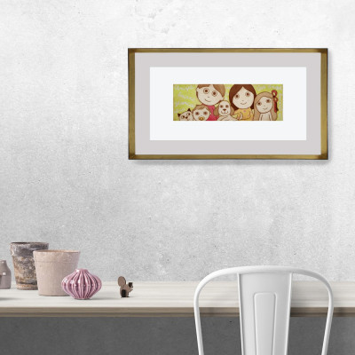 Retrato de familia | Isabel Salvador | Grabado |  A Cuadros