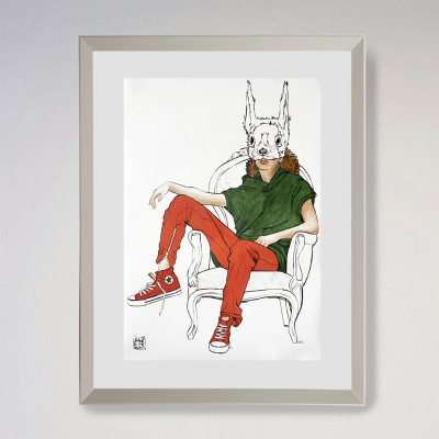 Dual III Squirel | Pintura de Ainhoa Azumendi | Cuadro grande