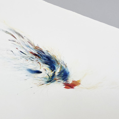 Serie Origen | Lápiz de color sobre papel de Siro | Arte abstracto