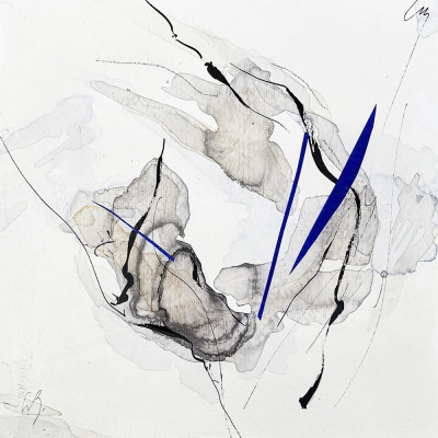 Nubes II | Pintura abstracta de Lidia Buente | Galería de arte