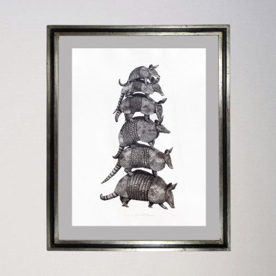 Dasypus novemcinctus | Jesús Brea | Tienda de grabados | Armadillo