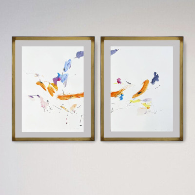 Amanece en el viento | Díptico de Belén Gonzalo | Arte abstracto
