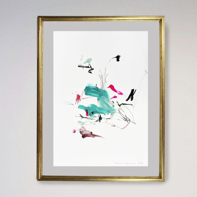 Encuentro y sombra | Pintura abstracta de Belén Gonzalo | Arte Madrid
