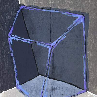Cubo | Xilografía del Erik Kirksaether | Obra geométricas Madrid