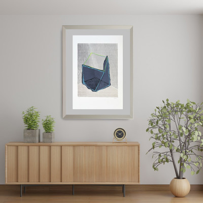 Cubo geométrico | Xilografía de Erik Kirksaether | Tienda de arte