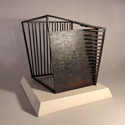 Escultura Cubo II | Obra de Erik Kirksaether | Escultura geométrica