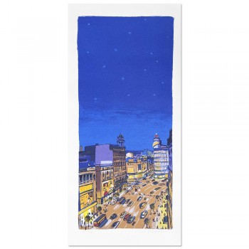 Litografía de Madrid del artista Josep Moscardó