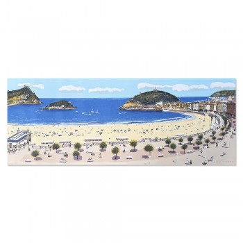 Litografía de Donostia del artista Josep Moscardó