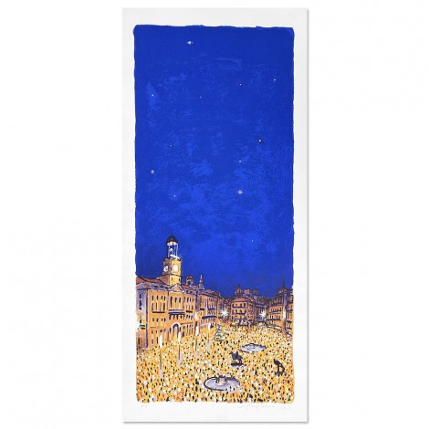 Litografía de Madrid del artista Josep Moscardó