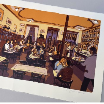 Litografía de Madrid del artista Josep Moscardó 2