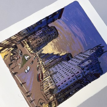 Litografía de Madrid del artista Josep Moscardó 2