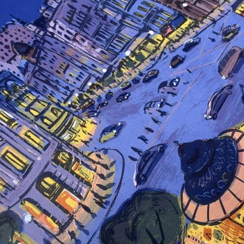 Litografía de Madrid del artista Josep Moscardó 2