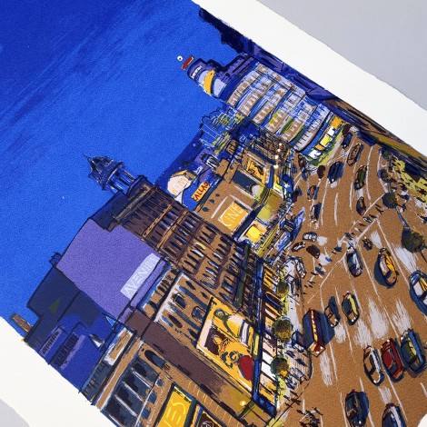 Litografía de Madrid del artista Josep Moscardó