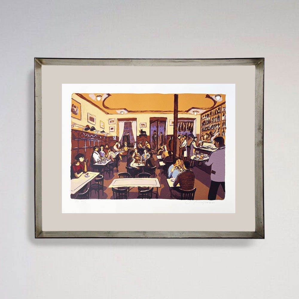 Litografía de Madrid del artista Josep Moscardó