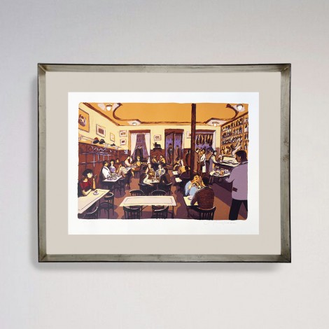 Litografía de Madrid del artista Josep Moscardó