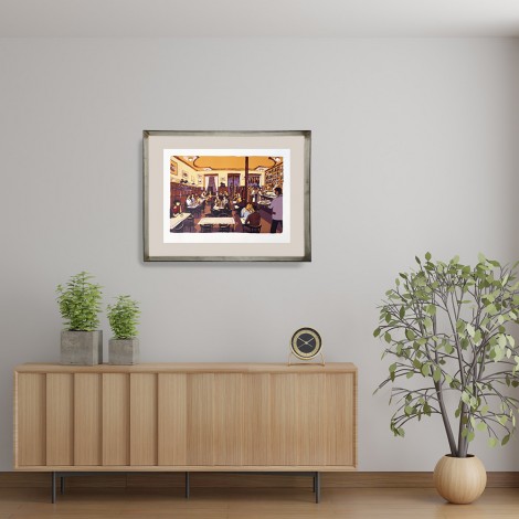 Litografía de Madrid del artista Josep Moscardó