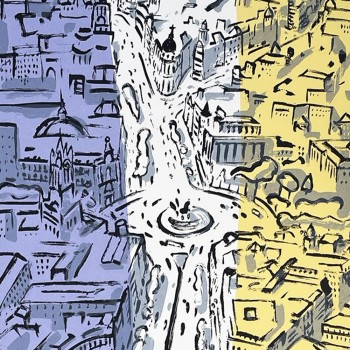Litografía de Madrid del artista Josep Moscardó 2