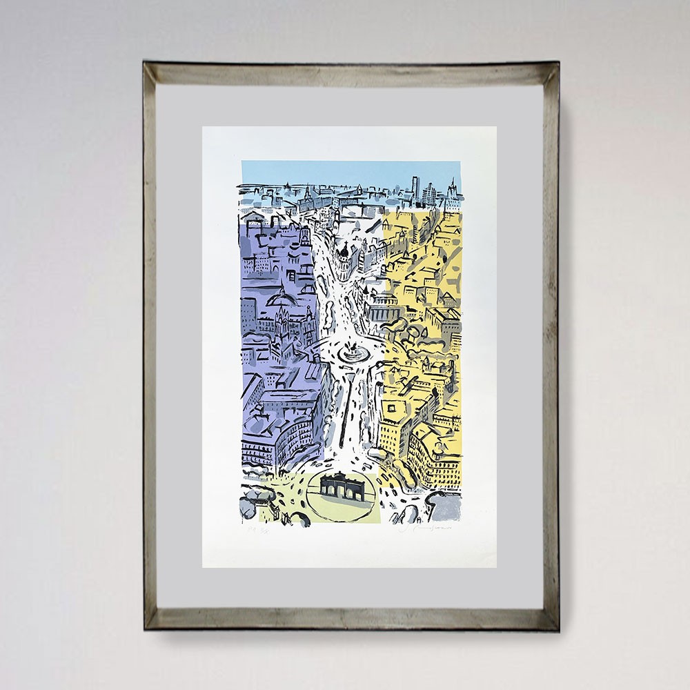 Litografía de Madrid del artista Josep Moscardó