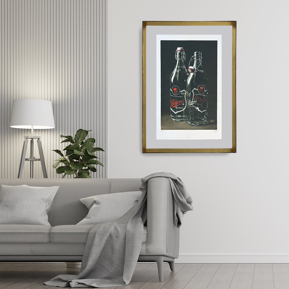 Grabado de Ramiro Undabeytia. La Casera