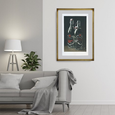 Grabado de Ramiro Undabeytia. La Casera