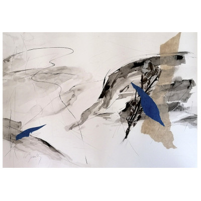 Espacio Compartido G VI | Lidia Buente | Pintura sobre papel |  Galería Madrid