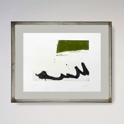 Grabado con tnalidades verder | Rafael Canales | Galería de arte