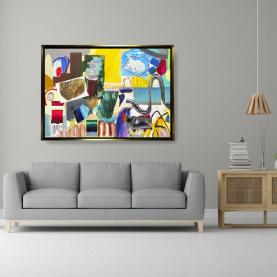 Topografía de un recuerdo interrumpido | Pintura sobre lienzo de José Ballester