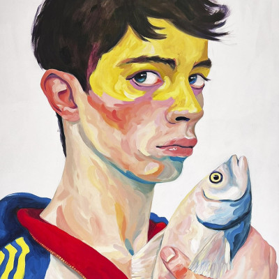 Andy 01 | Óleo sonbre papel de Ainhoa Azumendi | Galería de arte