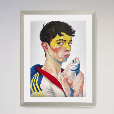 Andy 01 | Óleo sonbre papel de Ainhoa Azumendi | Galería de arte