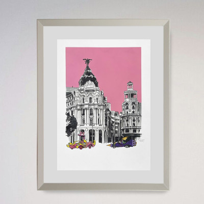Glamour en Madrid | Pintura figurativa de Iñaki Pardos | Los autos