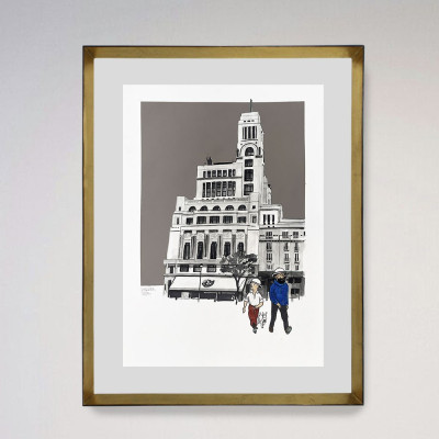 Tintín y Haddock en Bellasartes | Pintura figurativa de Iñaki Pardos