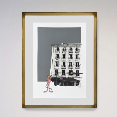 Pink Panther | Pintura de Iñaki Pardos | Obra figurativa de Madrid