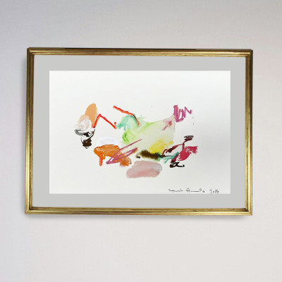 Soltar el sueño | Pintura sobre papel de Belén Gonzalo | Galería de arte